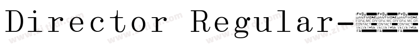 Director Regular字体转换